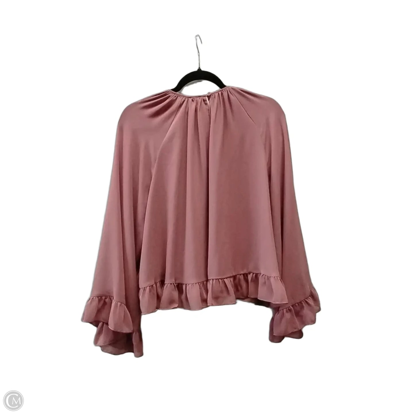 Blouse Long Sleeve By Wilfred In Pink, Size: M