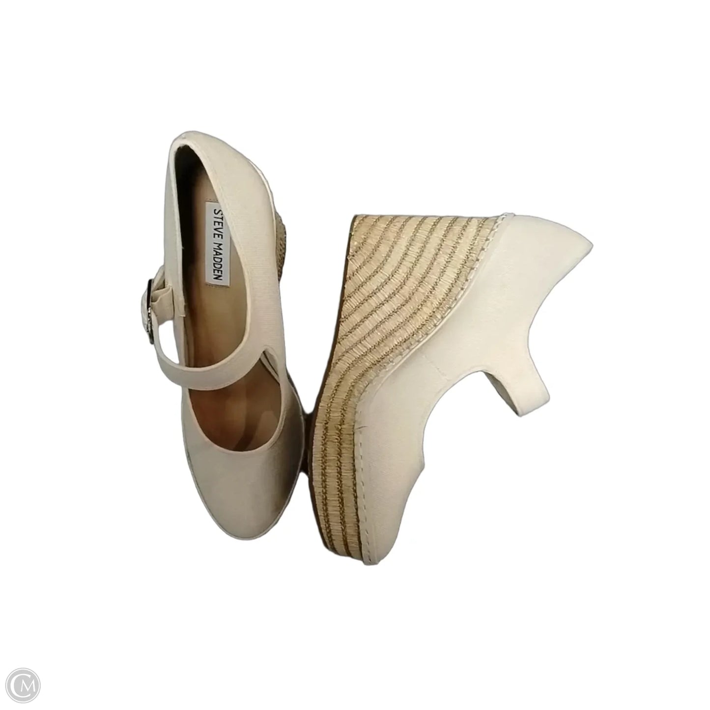 Shoes Heels Wedge By Steve Madden In Tan, Size: 11