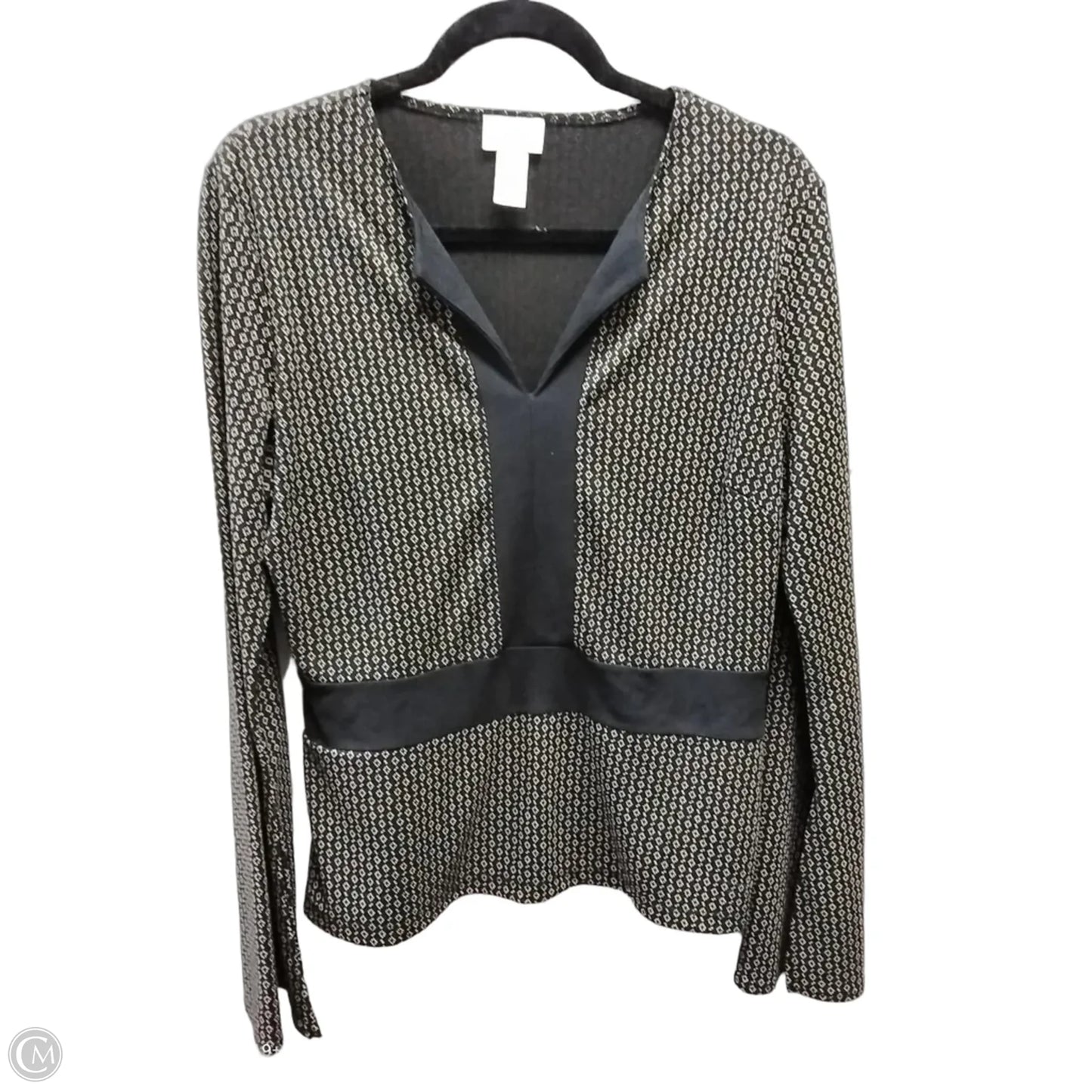 Top Long Sleeve By Loft In Black, Size: L