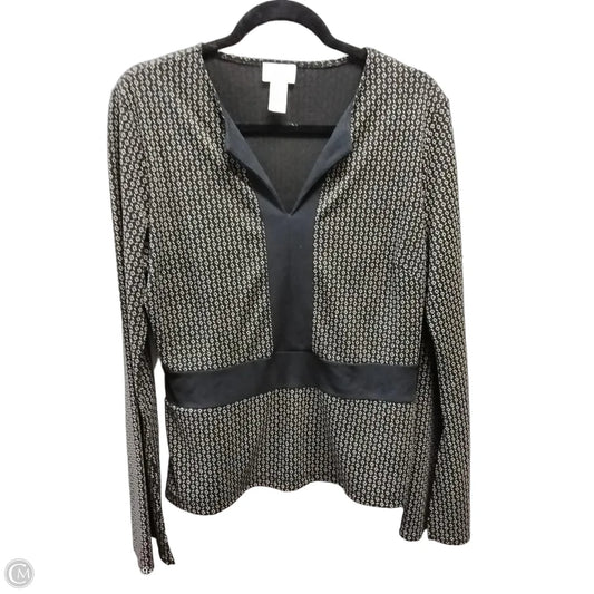 Top Long Sleeve By Loft In Black, Size: L