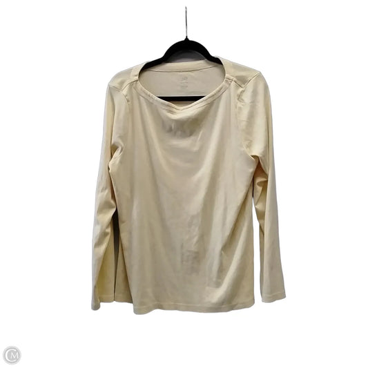 Top Long Sleeve By J. Jill In Yellow, Size: L