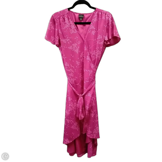 Dress Casual Midi By Worthington In Pink, Size: 4