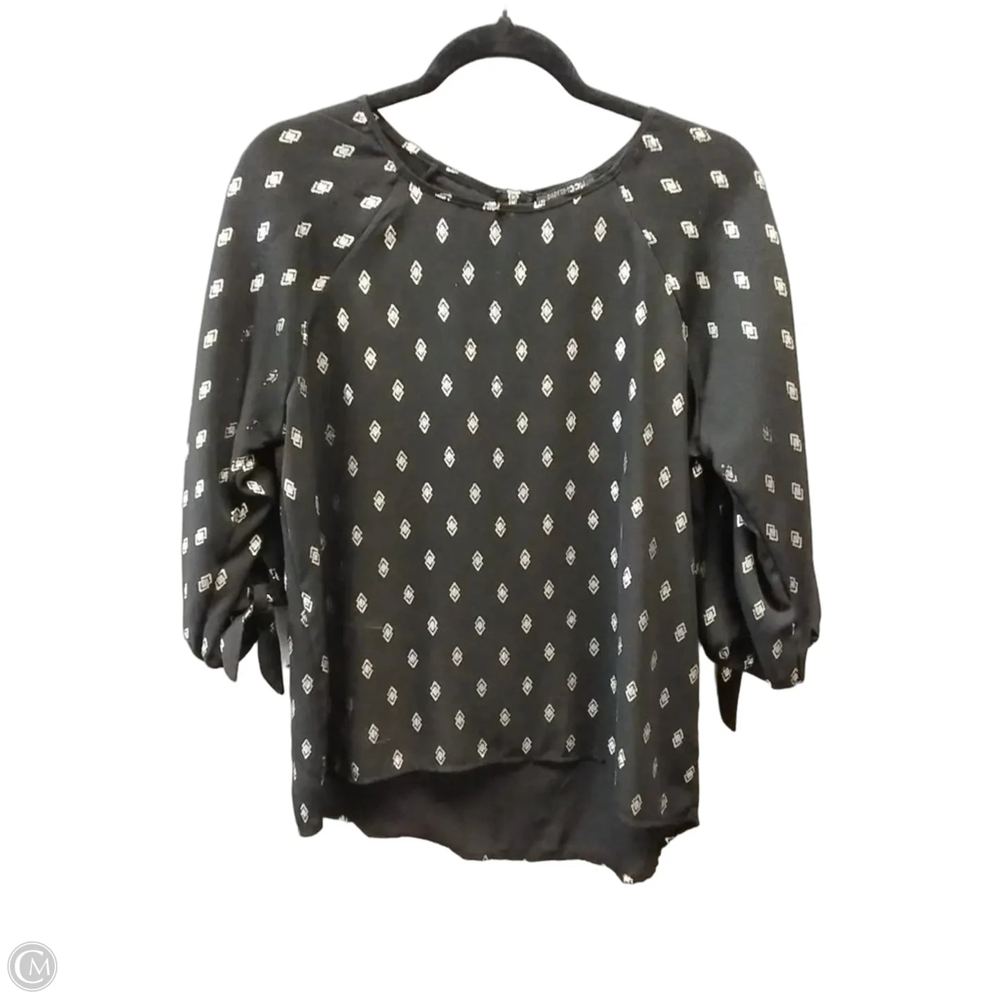 Blouse Long Sleeve By Papermoon In Black, Size: M