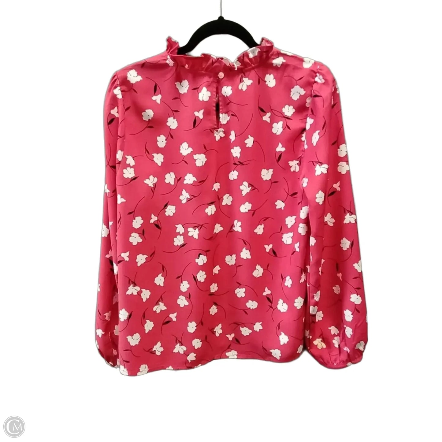 Blouse Long Sleeve By J. Crew In Red, Size: M
