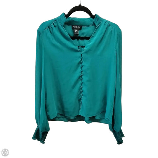 Blouse Long Sleeve By Rachel Zoe In Teal, Size: S