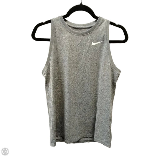Athletic Tank Top By Nike In Grey, Size: S