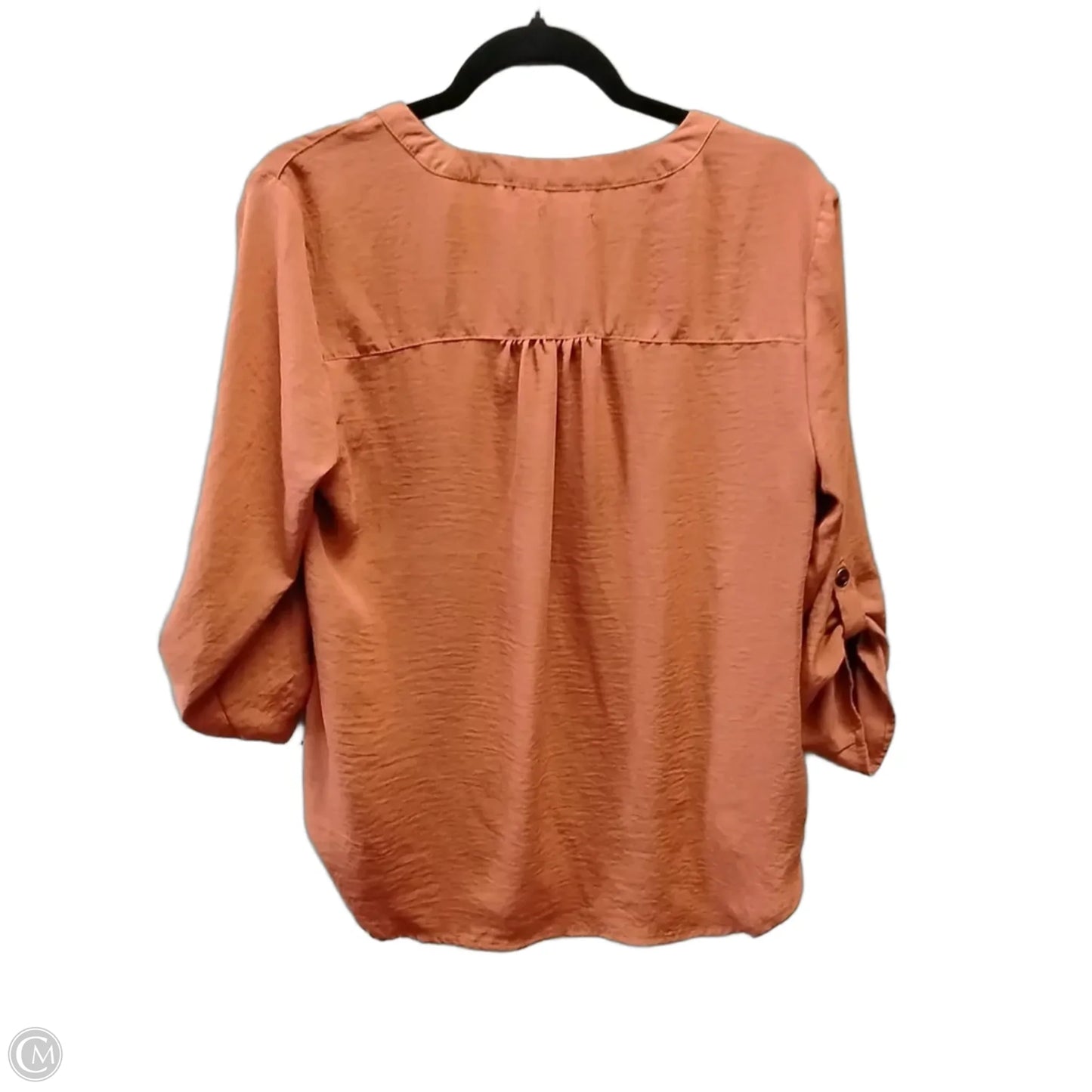 Blouse Long Sleeve By Maurices In Orange, Size: M