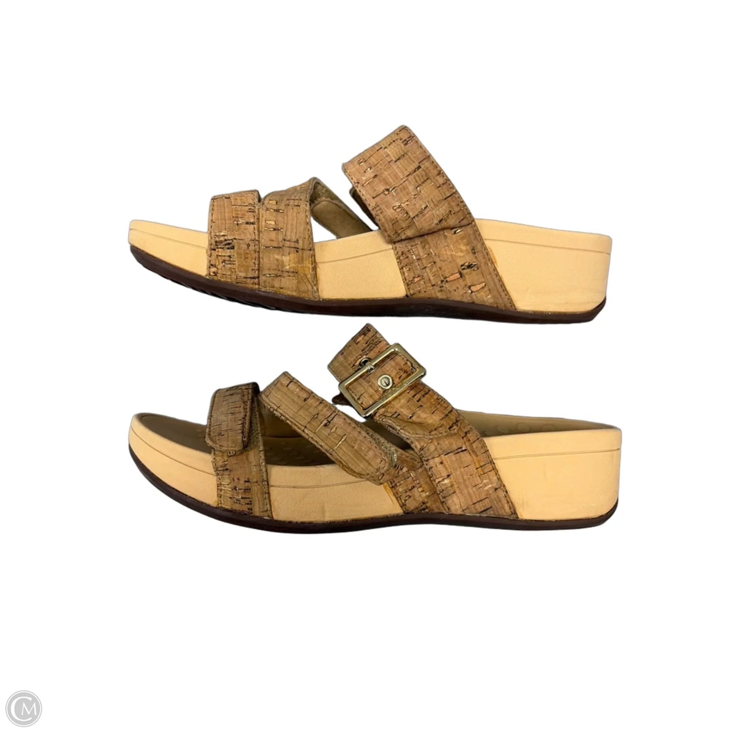 Sandals Heels Platform By Vionic In Tan, Size: 9