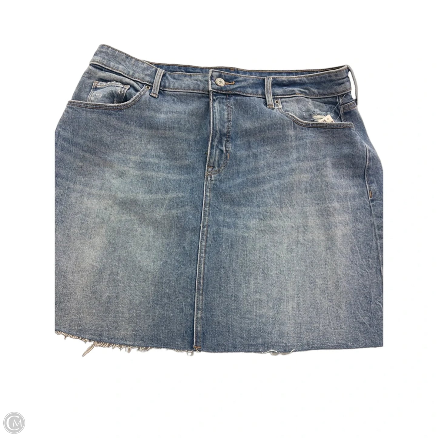 Skirt Mini & Short By Old Navy In Blue Denim, Size: 14