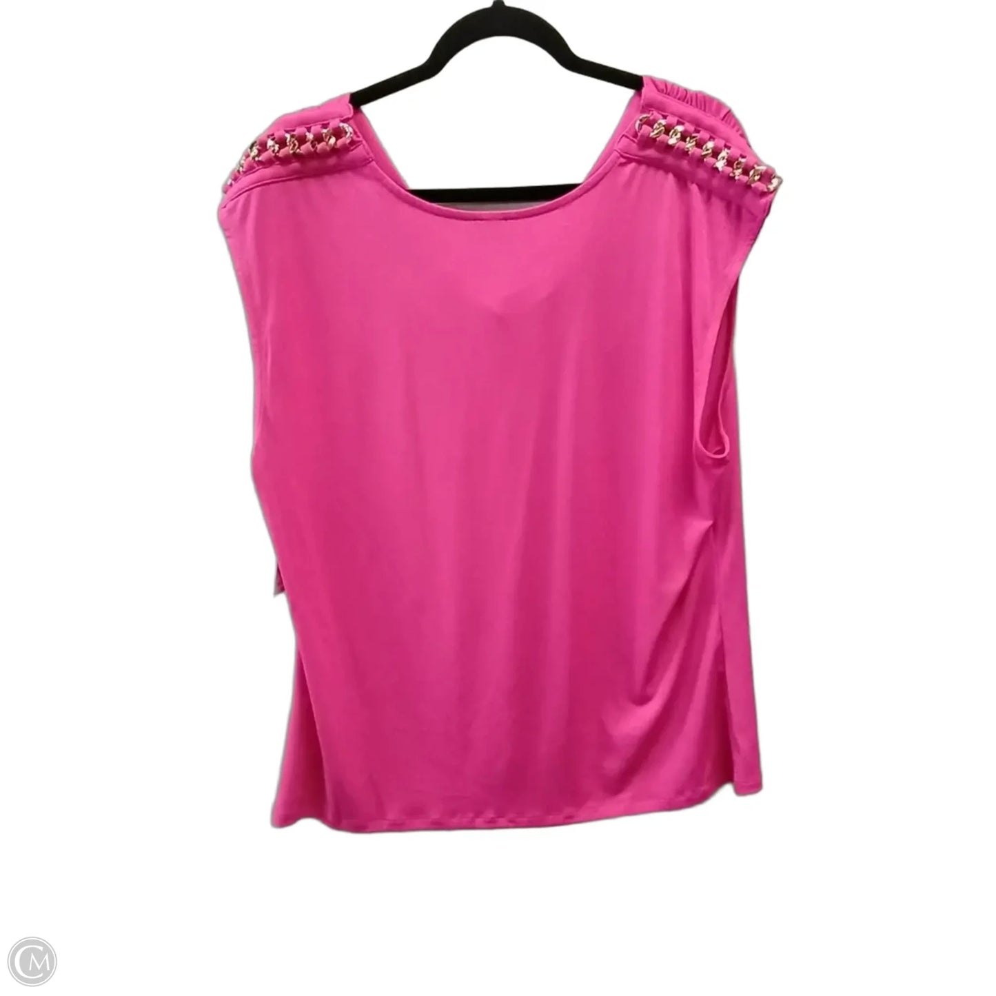 Top Short Sleeve By Inc In Pink, Size: Xxl