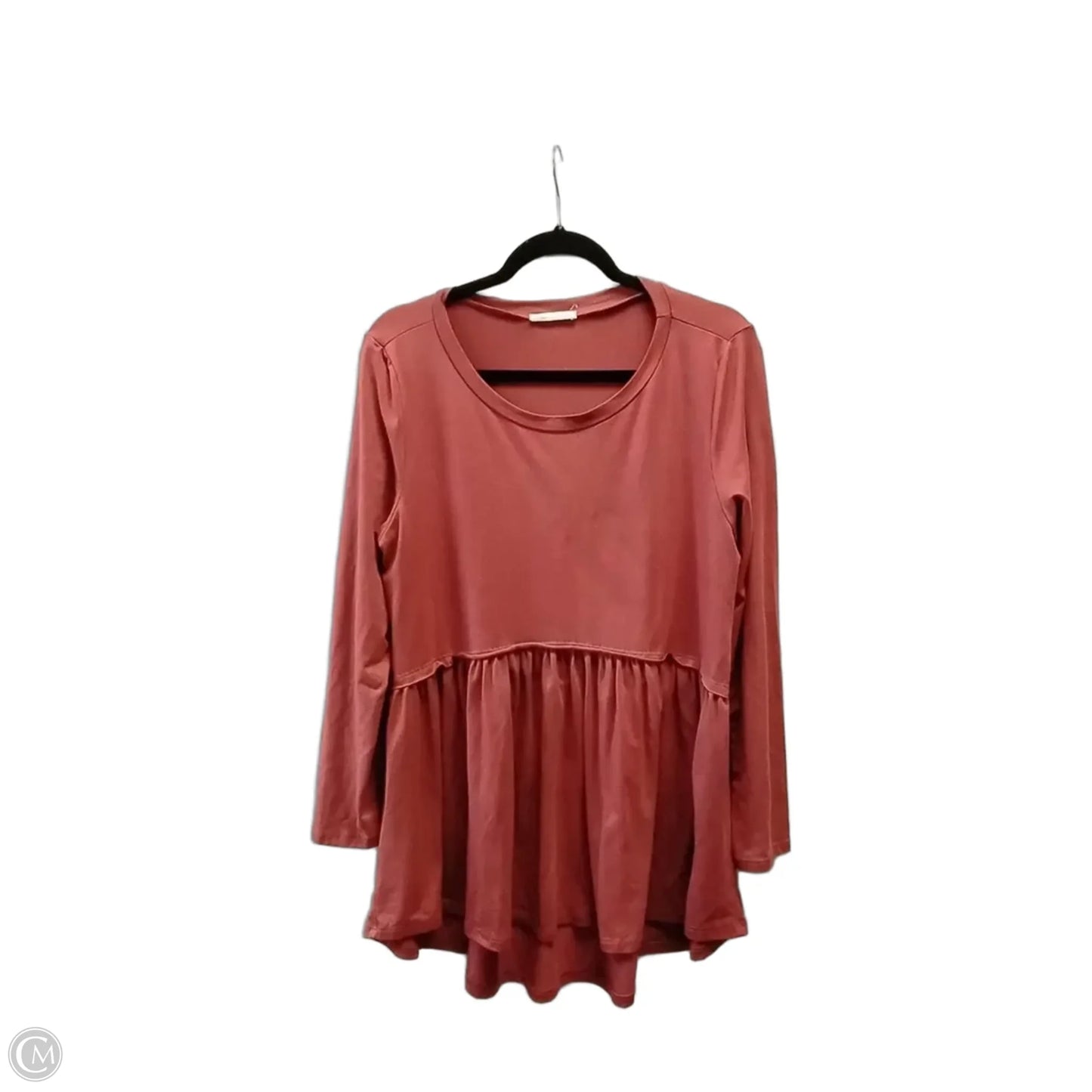 Top Long Sleeve By Entro In Red, Size: M