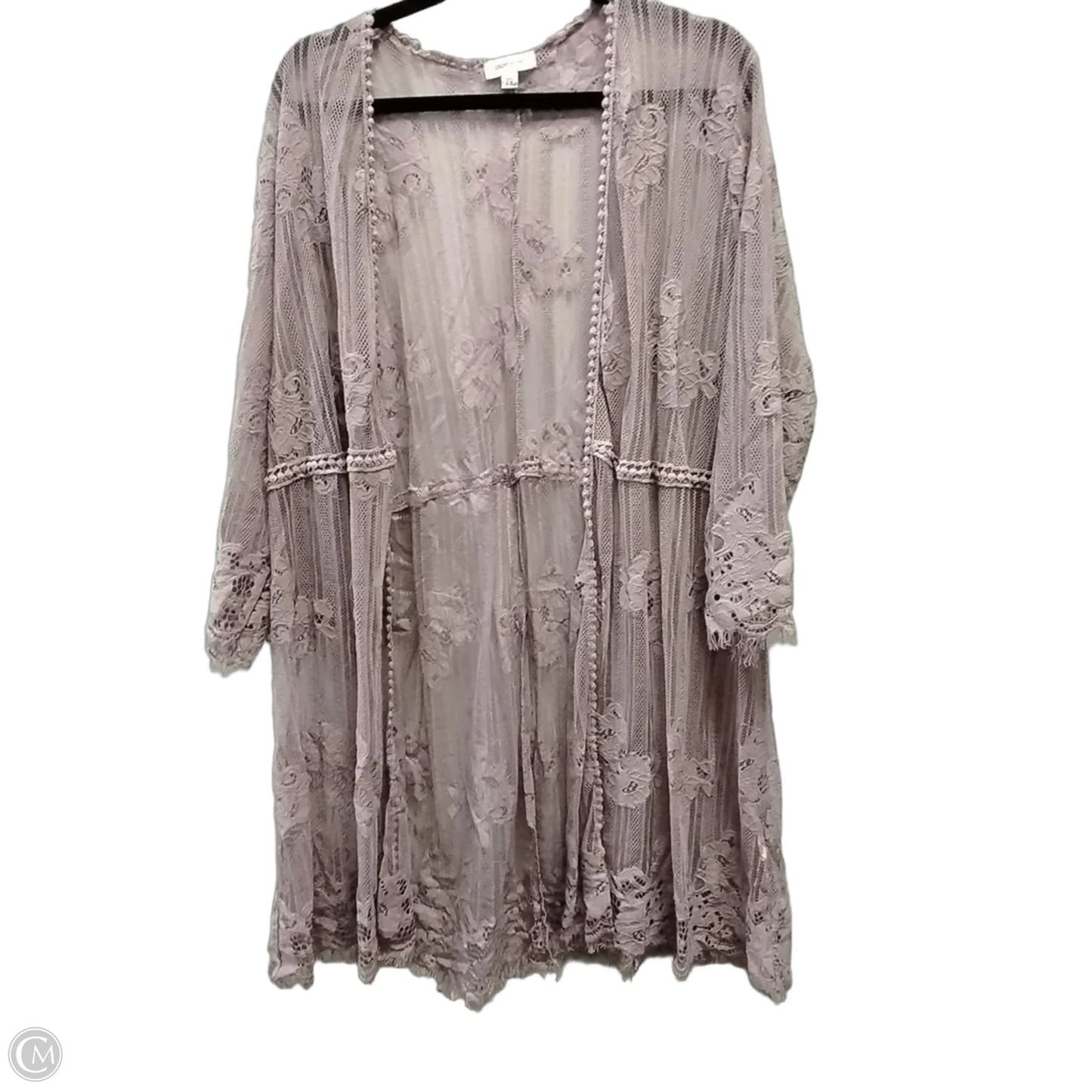 Shawl By Clothes Mentor In Purple, Size: 2x