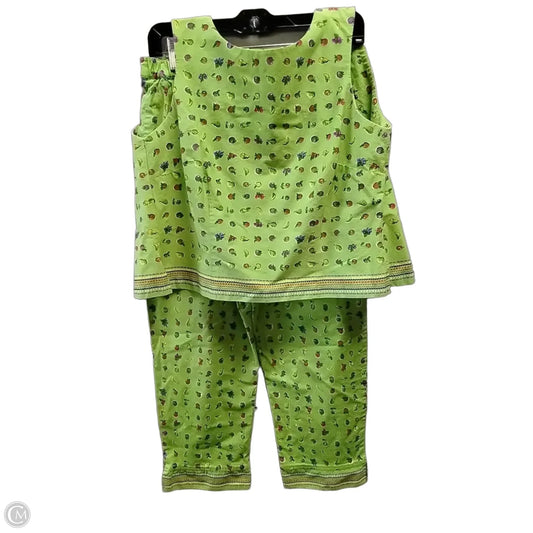 Pants Set 2pc By Sharon Young In Green, Size: Sp