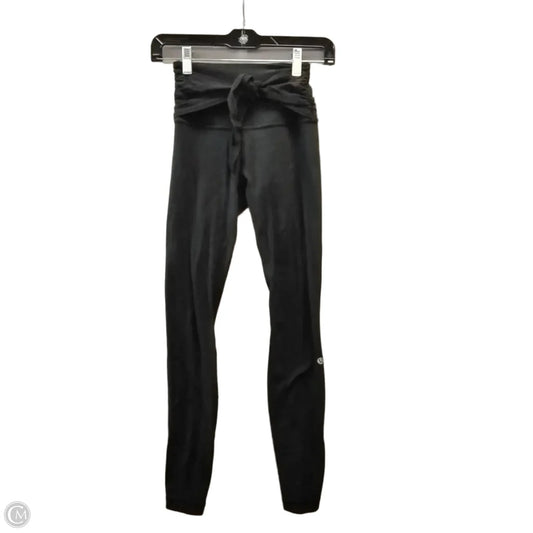 Athletic Leggings By Lululemon In Black, Size: Xs
