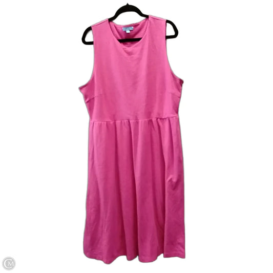 Dress Casual Midi By Draper James In Pink, Size: 18