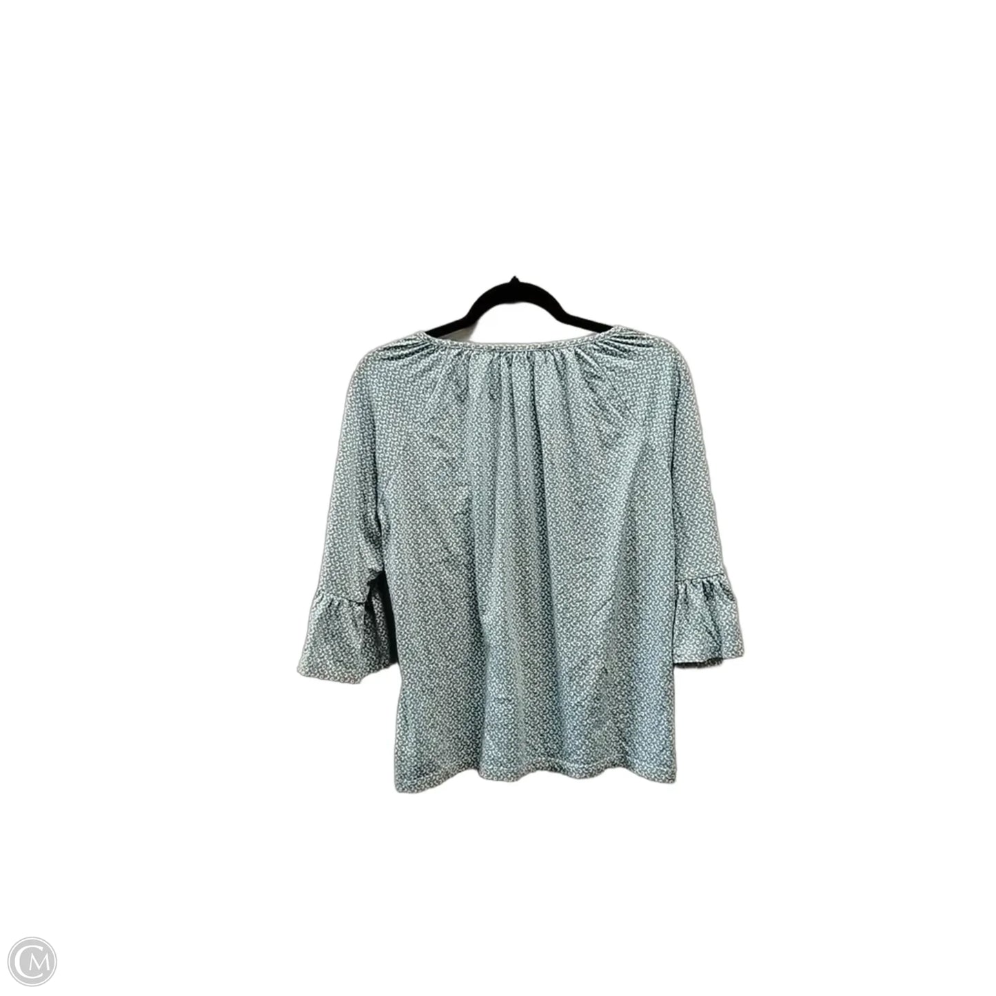 Blouse Long Sleeve By Michael By Michael Kors In Blue, Size: M