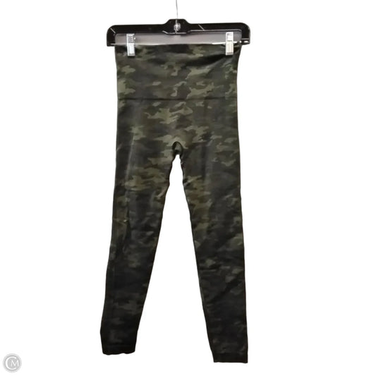 Athletic Leggings By Spanx In Camouflage Print, Size: S