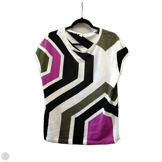 Top Short Sleeve By Chicos In Multi-colored, Size: L