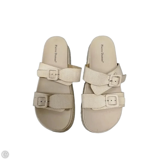 Sandals Flats By Pierre Dumas In Cream, Size: 9