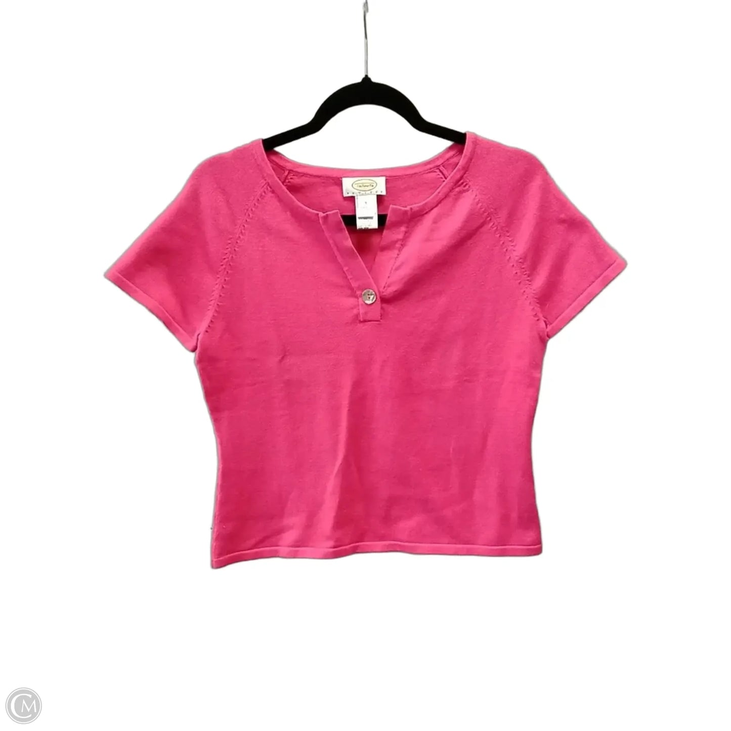 Top Short Sleeve By Talbots In Pink, Size: S