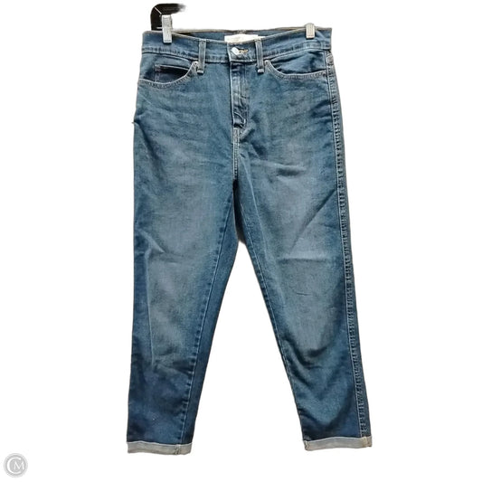 Jeans Cropped By Levis In Blue Denim, Size: 4