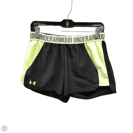 Athletic Shorts By Under Armour In Black & Green, Size: M
