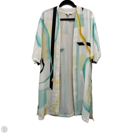 Blouse Short Sleeve By Sunday Up In Striped Pattern, Size: S