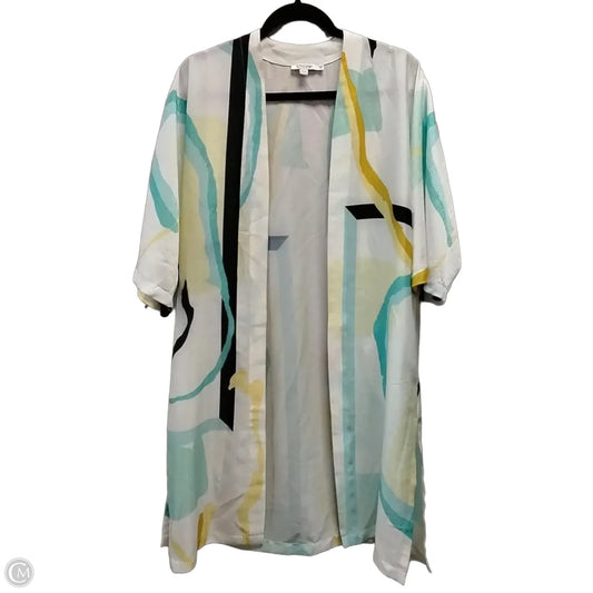 Shawl By Chicos In Blue & White, Size: Xs