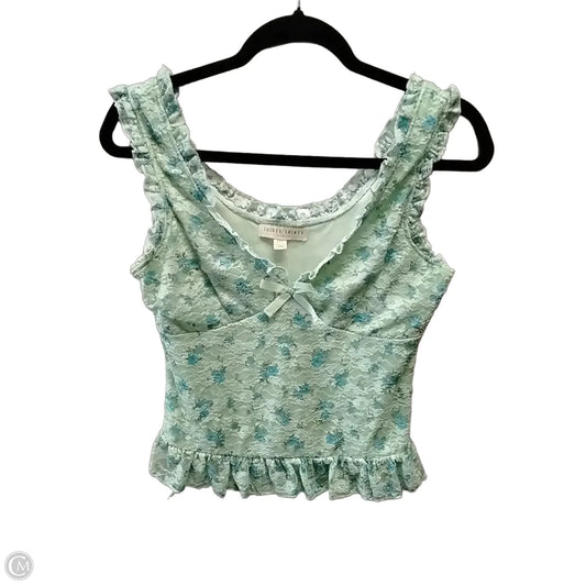 Top Sleeveless By Clothes Mentor In Green, Size: M