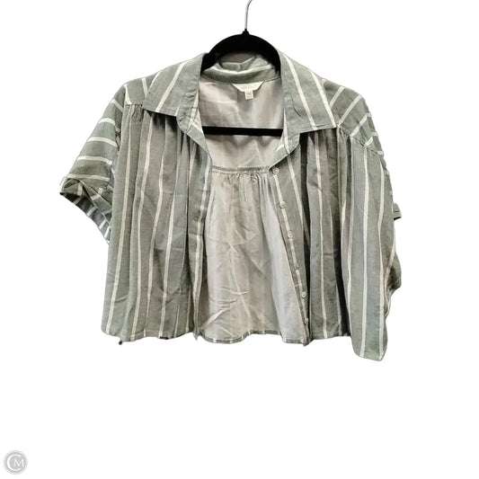 Top Short Sleeve By Sim & Sam In Striped Pattern, Size: Xl