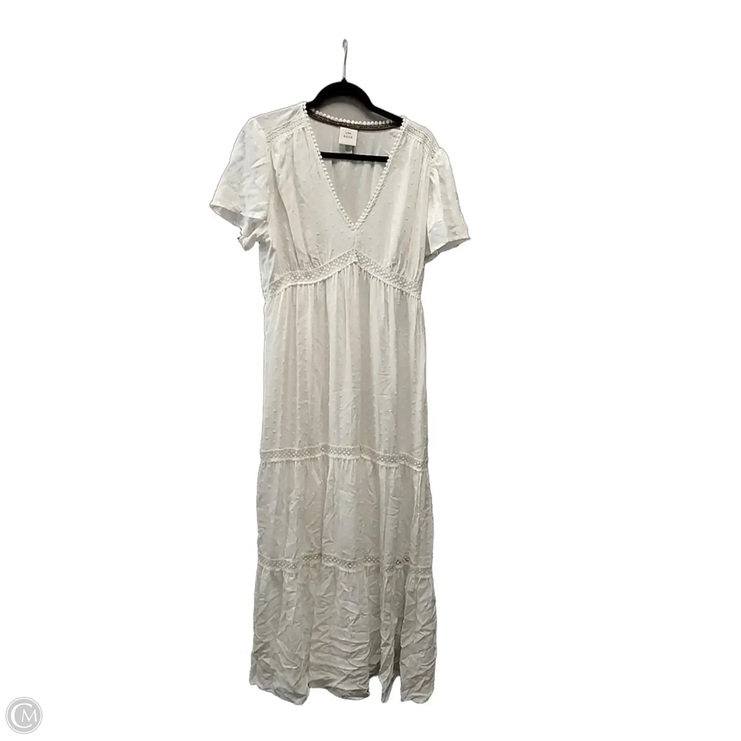 Dress Casual Maxi By Knox Rose In White, Size: 12