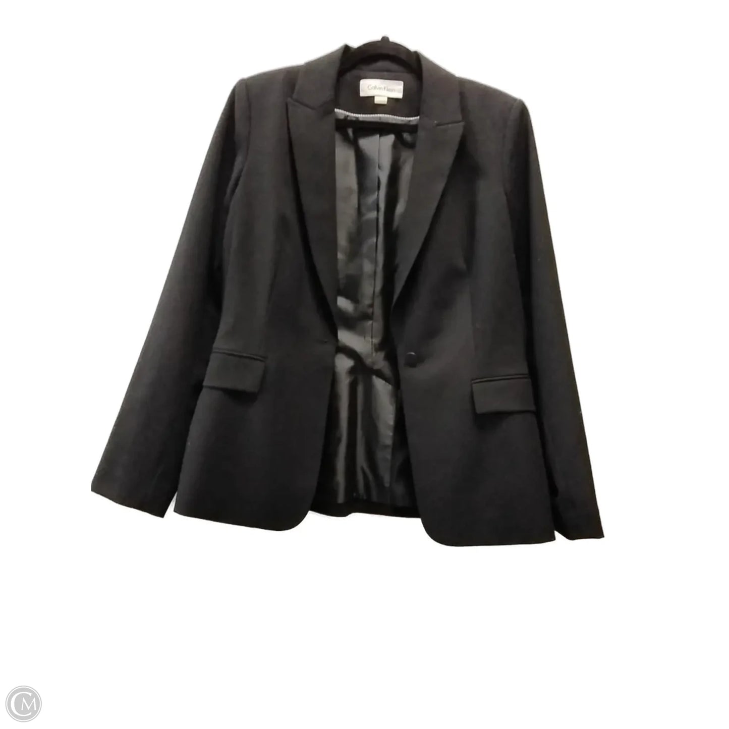 Blazer By Calvin Klein In Black, Size: 8