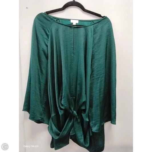 Top Long Sleeve By Clothes Mentor In Green, Size: 3x