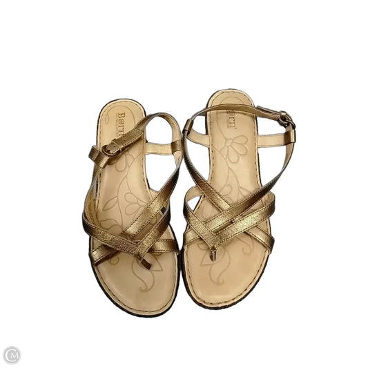 Sandals Heels Wedge By Born In Brown, Size: 9