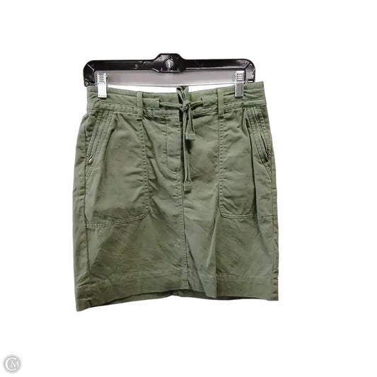 Skirt Midi By Banana Republic In Green, Size: 0
