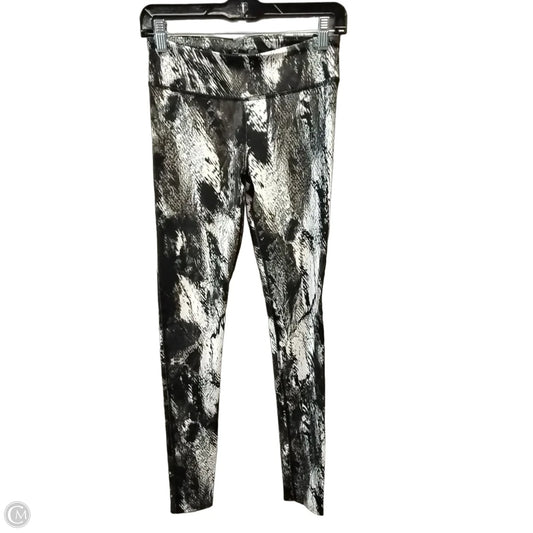 Athletic Leggings By Under Armour In Black & White, Size: S