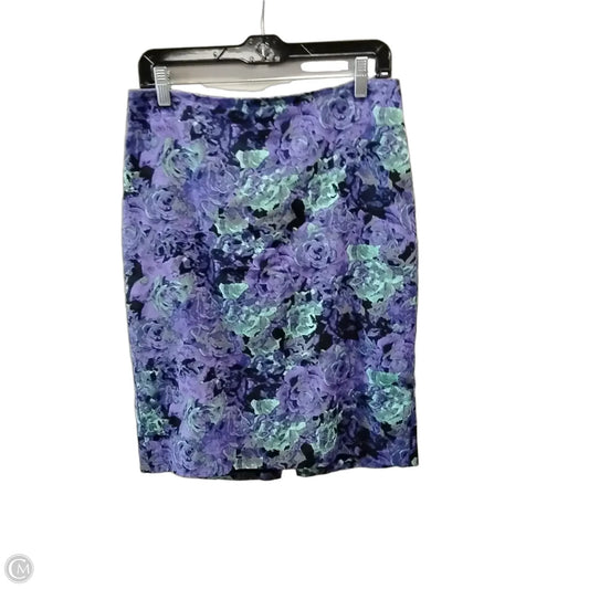 Skirt Midi By Talbots In Purple, Size: 6