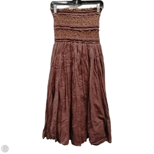 Dress Casual Midi By Free People In Brown, Size: 8