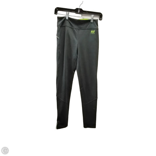 Athletic Leggings By Abercrombie And Fitch In Black & Green, Size: S