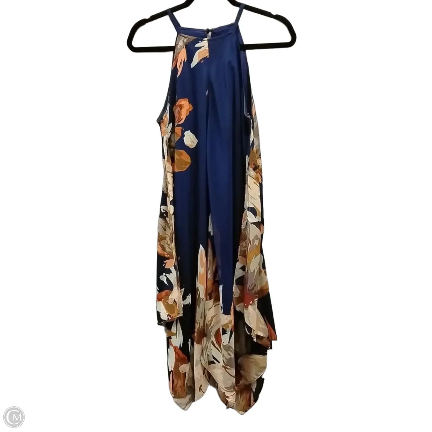 Dress Casual Midi By Inc In Blue & Orange, Size: 10