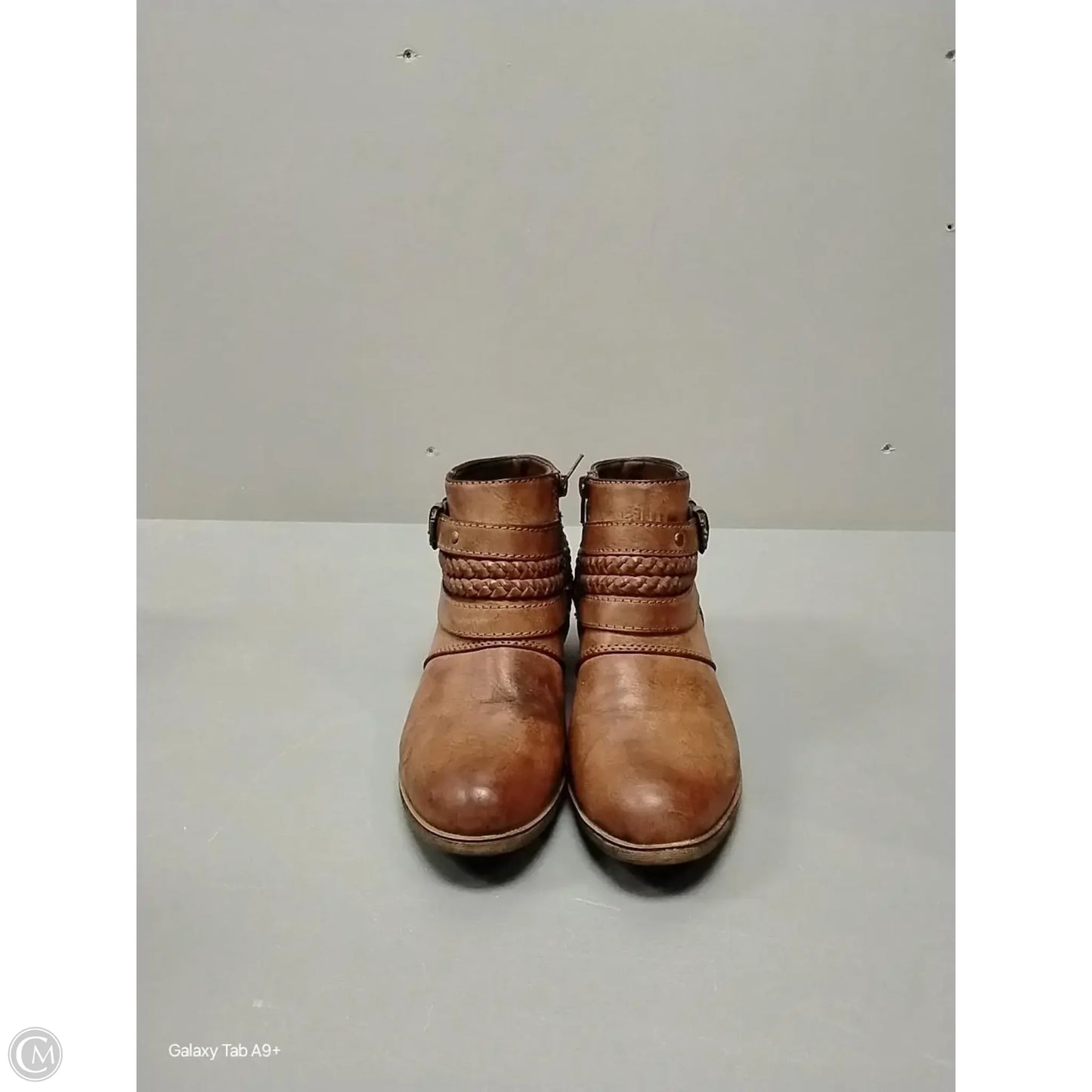 Boots Ankle Heels By Sugar In Brown, Size: 7.5