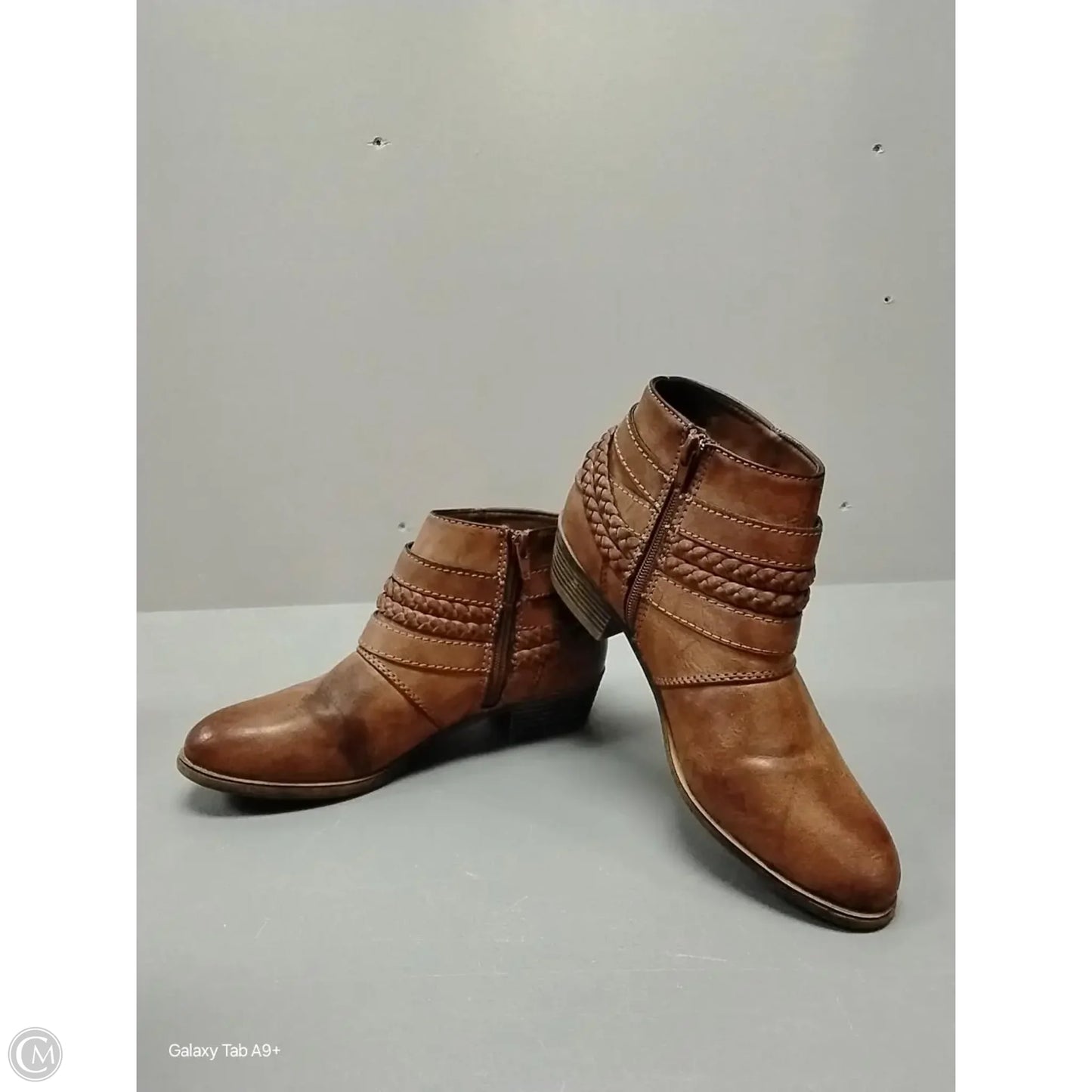 Boots Ankle Heels By Sugar In Brown, Size: 7.5