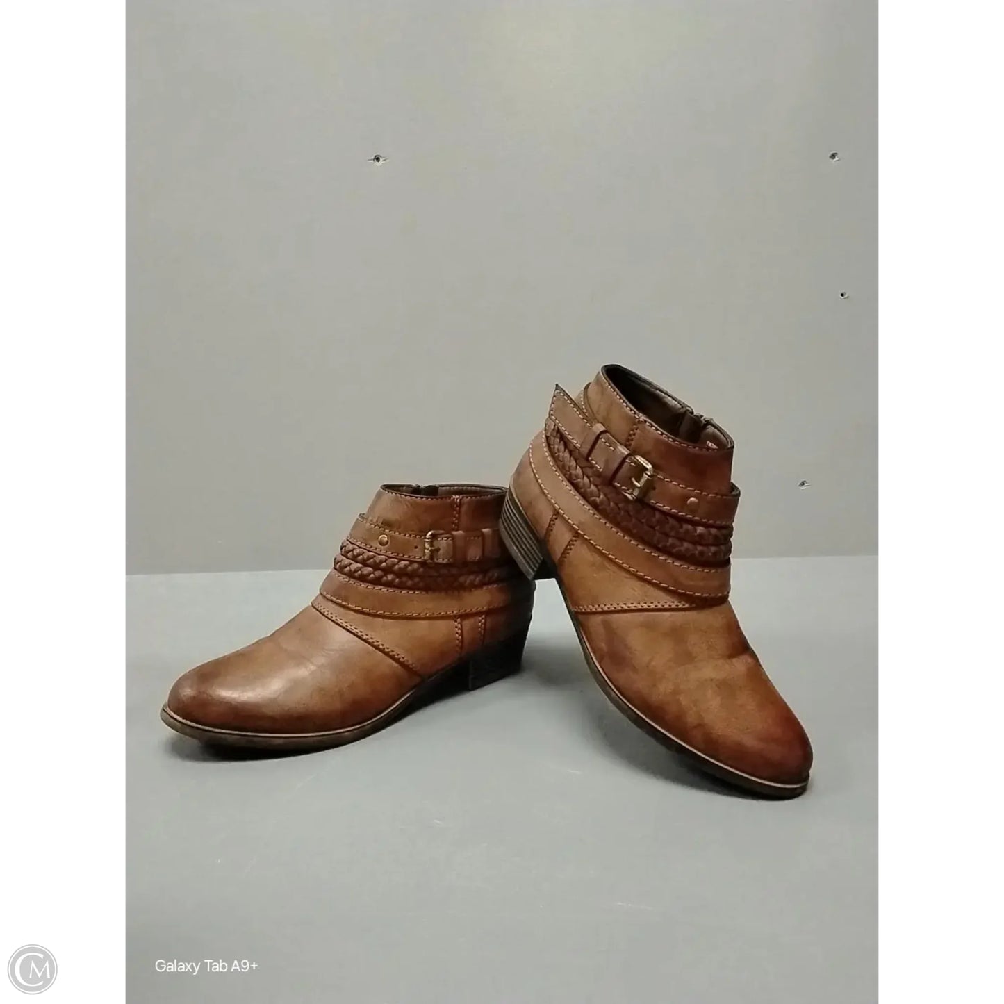 Boots Ankle Heels By Sugar In Brown, Size: 7.5