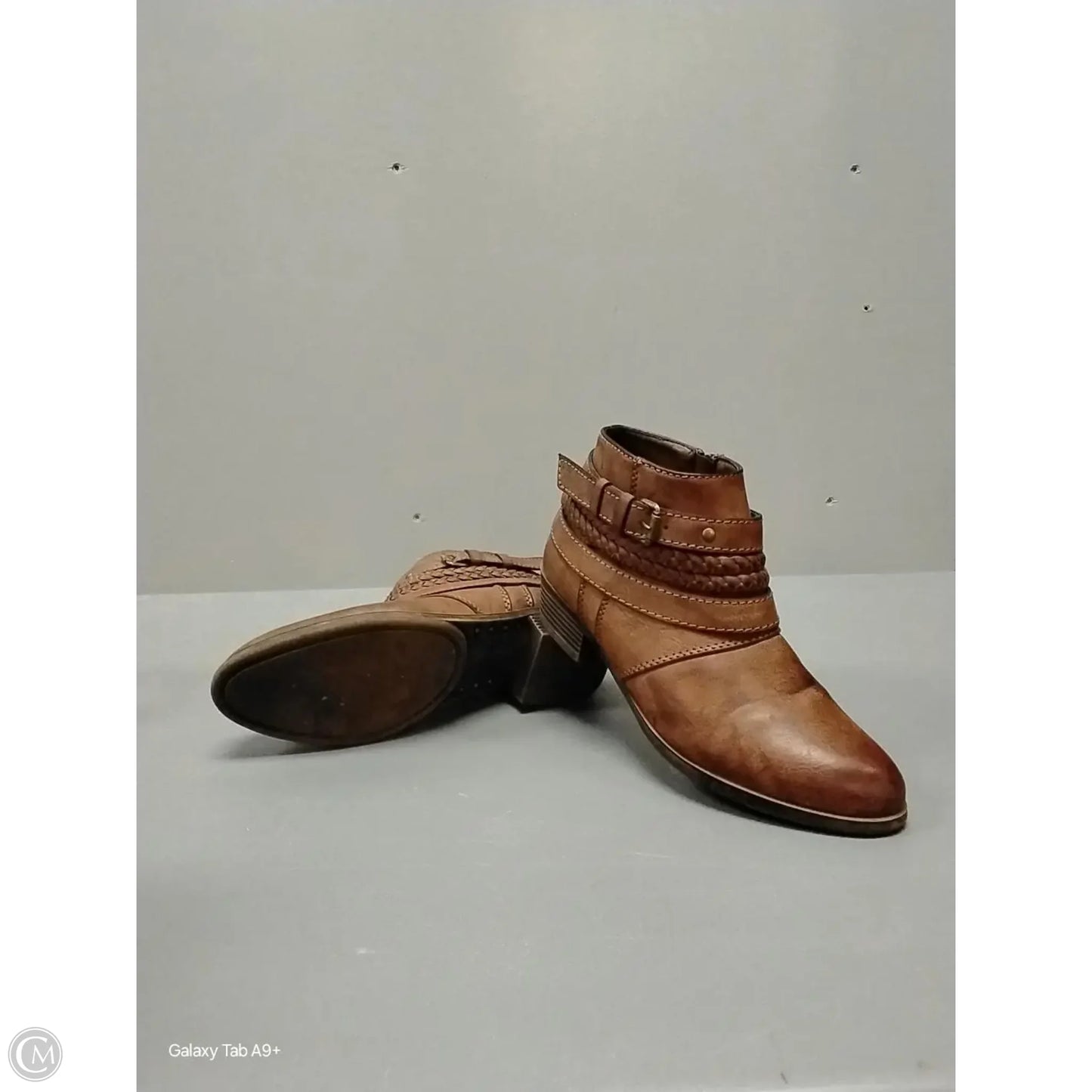 Boots Ankle Heels By Sugar In Brown, Size: 7.5