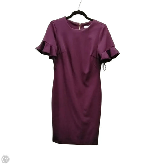 Dress Work By Calvin Klein In Purple, Size: 6