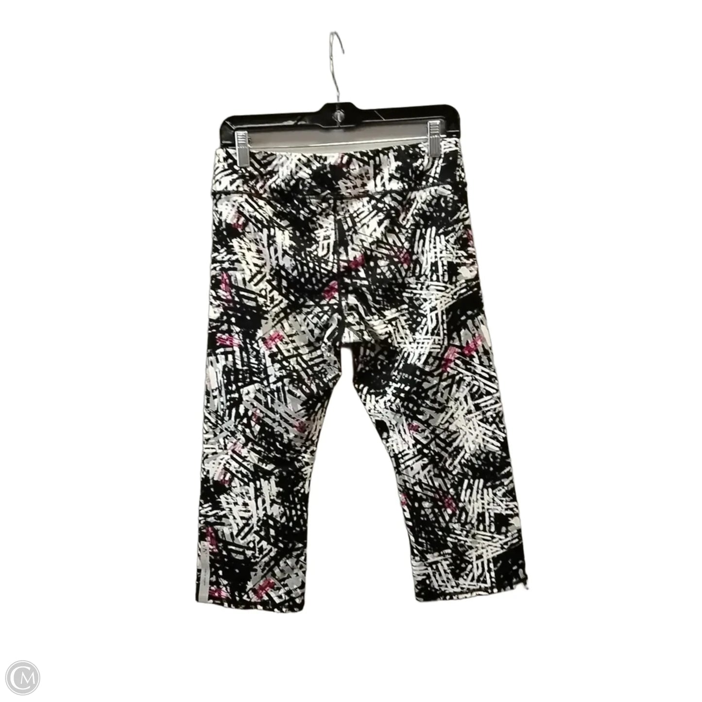 Athletic Leggings By Marc New York In Black & Grey, Size: L