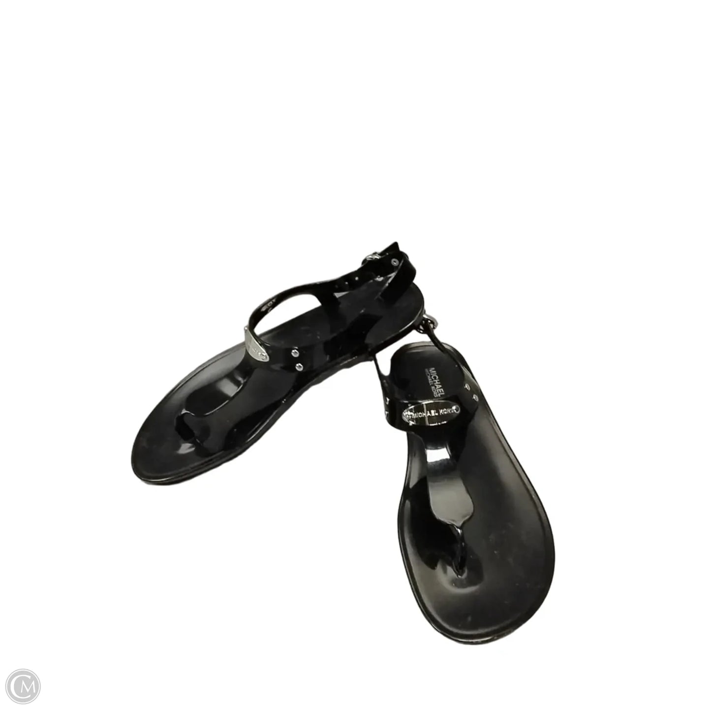 Sandals Flats By Michael By Michael Kors In Black, Size: 8