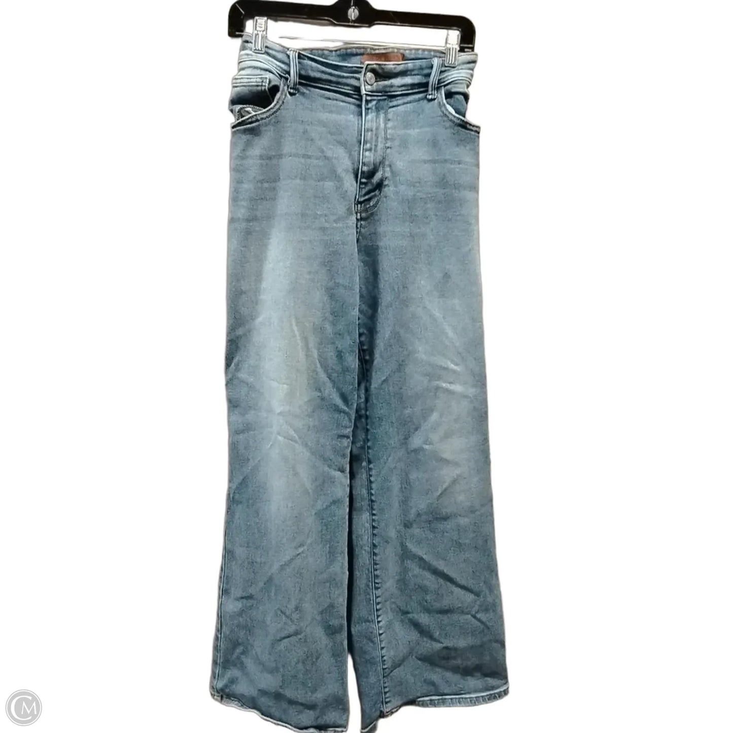 Jeans Wide Leg By Judy Blue In Blue Denim, Size: 16w