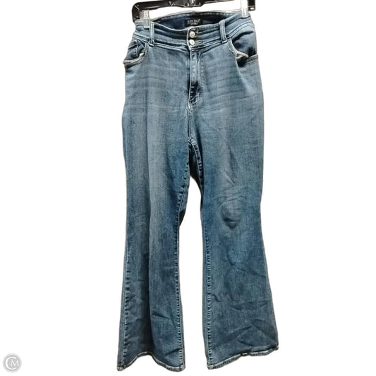 Jeans Wide Leg By Judy Blue In Blue Denim, Size: 16w
