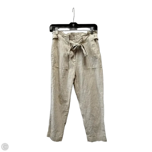 Pants Cropped By Blu Pepper In Striped Pattern, Size: 4